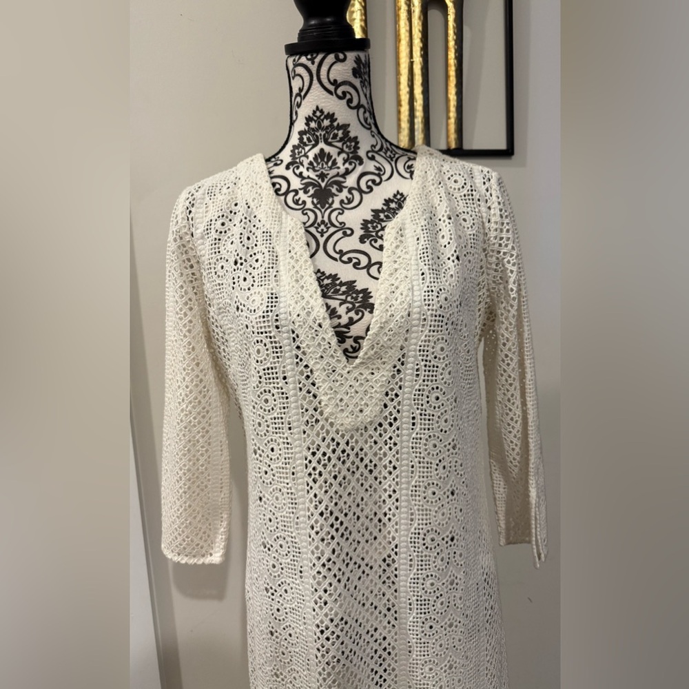 Lilly Pulitzer Long Lace Maxi Dress/Coverup - Picture 2 of 9